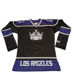 VTG CCM LA Kings Women's Hockey Jersey XS Purple NHL Embroidered For Her Retro